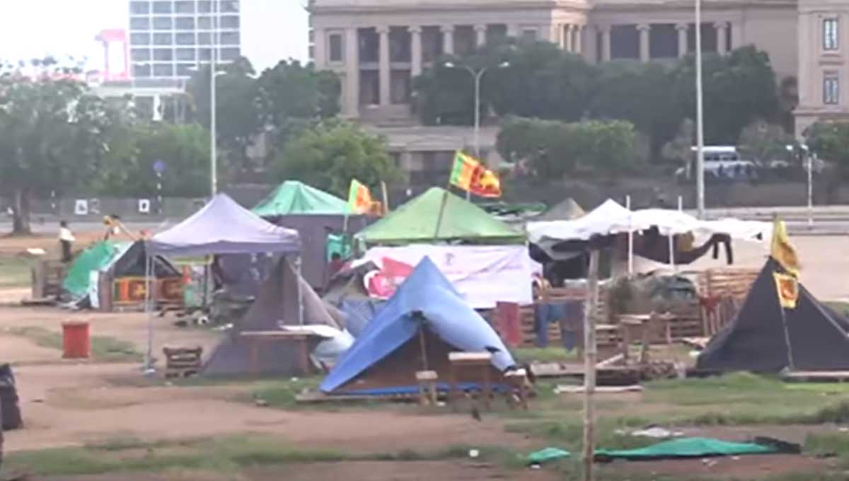 Political Crisis in Sri Lanka,-Ammunitions found in the Galle face protest area