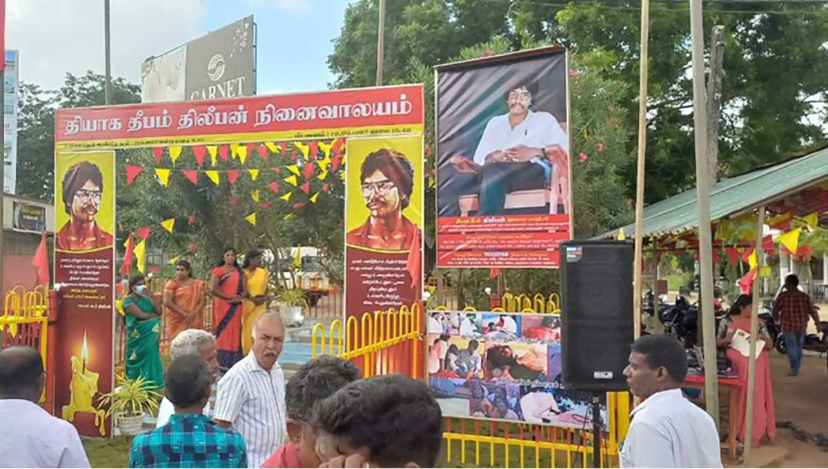 A death anniversary of a former LTTE  member held in Jaffna Sri Lanka