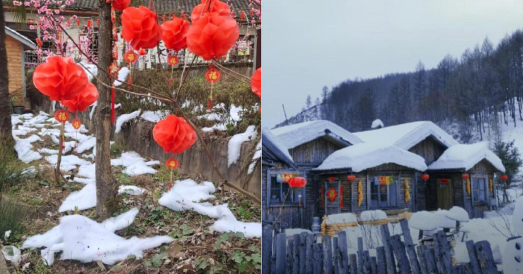 China snow village tourist attraction apologises