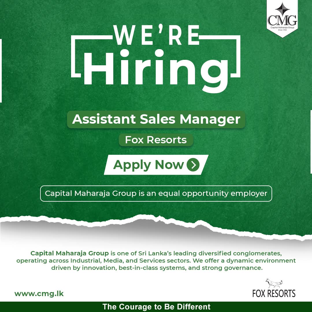 Job Vacancy: Assistant Sales Manager at Fox Resorts (Capital Maharaja Group)